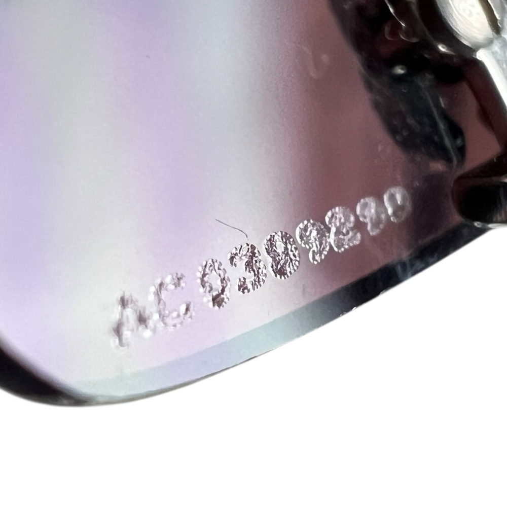 Chanel CC Logo Rhinestone Rimless Sunglasses - Picture 9 of 10